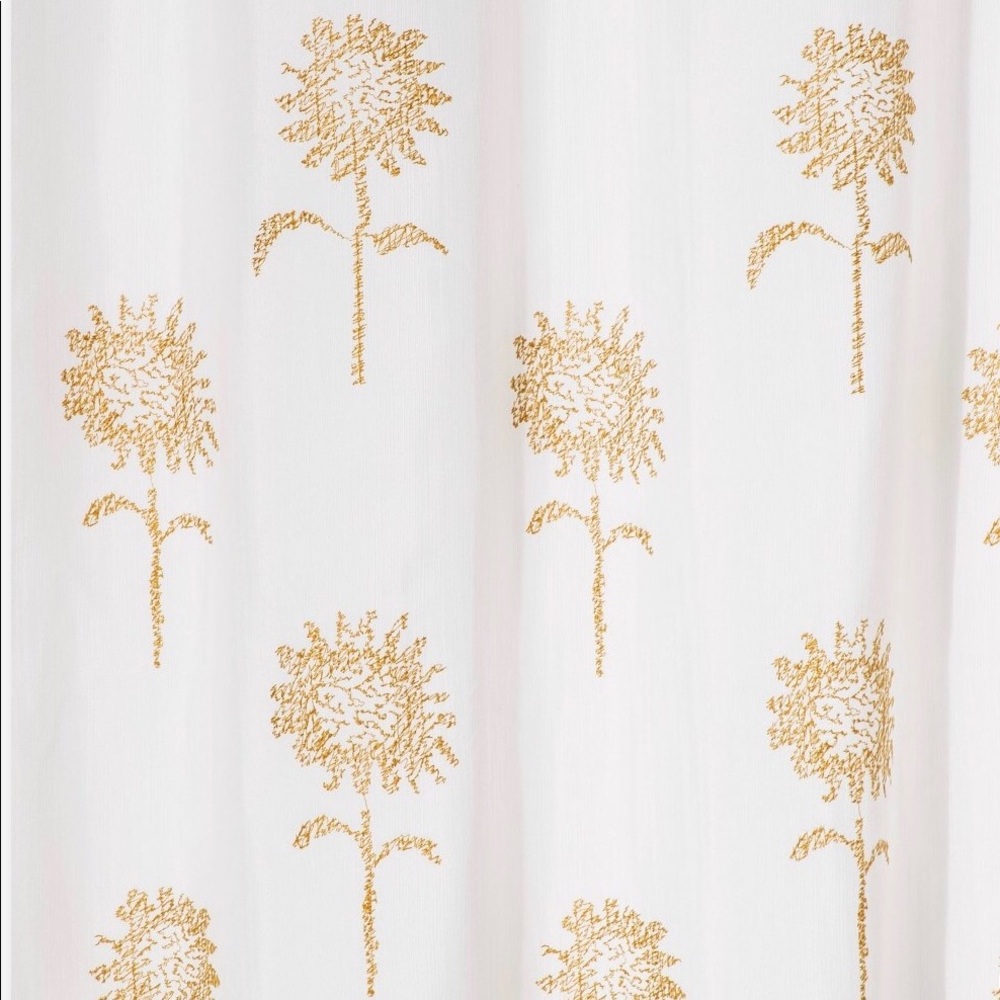 Threshold: Stitched Sunflower Shower Curtain - Picture 2 of 8